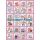 Sada na adventní kalendář 75x59cm růžový s holčičkou bavlněné plátno panel