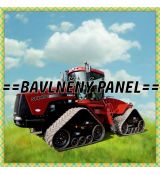 Traktor s pásy CASE STX 450 panel 39x38cm teplákovina