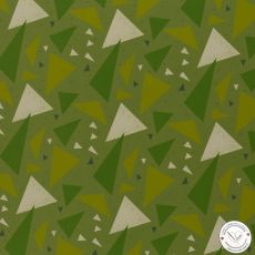 Trojúhelníky v odstínech zelené na zelené softshell