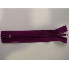 Zip spirálový 14cm fialový
