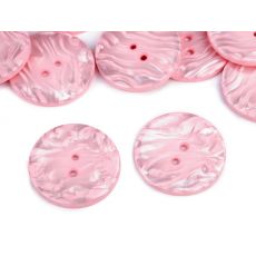 Knoflík perleťový velikost 60" růžová