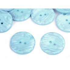 Knoflík perleťový velikost 60" světle modrá