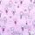 Holčičky s pejsky s nápisy PARIS na růžové 100% bavlněný úplet