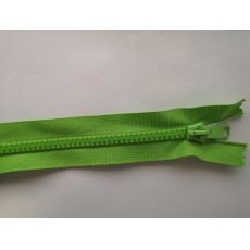 Zip kostěný 25cm  světle zelený