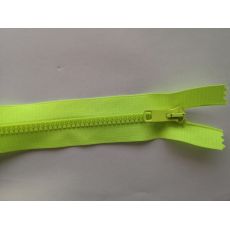Zip kostěný 20cm  neon žlutý