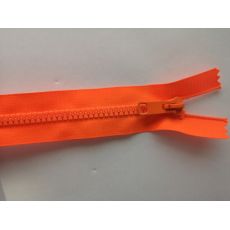 Zip kostěný 20cm neon oranžový