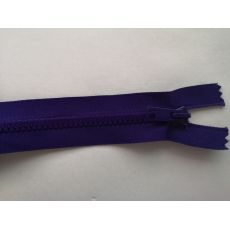 Zip kostěný 20cm tmavě fialový 