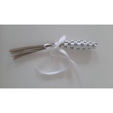 Palička pletená z domácí levandule malá bílá