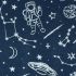Astronaut s hvězdami a planetami reflexní softshell