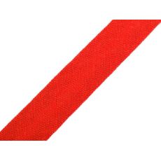 Šikmý proužek bavlněný šíře 14 mm červená