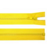 Zip kostěný 80cm žlutý
