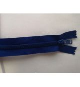 Zip kostěný 60cm tmavě modrý