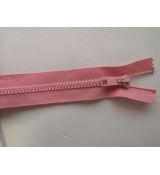 Zip kostěný 60cm růžový