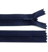 Zip skrytý 20cm tmavě modrý (granátový)