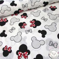 Minnie s červenou mašlí bavlněné plátno