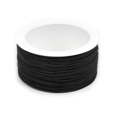 Klobouková gumička 1,2mm černá