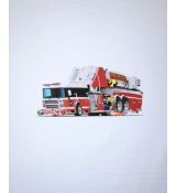 Hasiči FIRE - RESCUE panel 24x24cm teplákovina