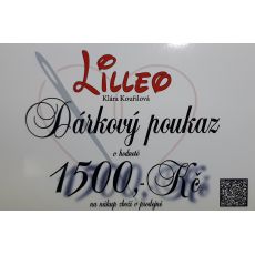 Dárkový poukaz 1500 Kč