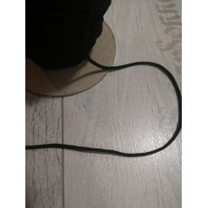 Gumička na roušky 3mm černá