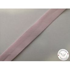 Šikmý proužek 20 mm založený světle růžová