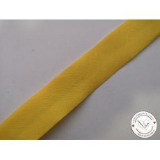 Šikmý proužek 30 mm založený tmavě žlutá
