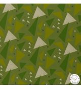 Trojúhelníky v odstínech zelené na zelené softshell
