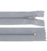 Zip spirálový 12cm světle šedá