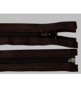 Zip spirálový 12cm tmavě hnědý