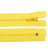 Zip spirálový 14cm  žlutý