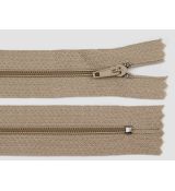 Zip spirálový 14cm  béžový tmavší