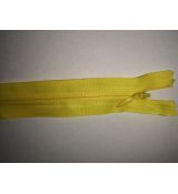 Zip skrytý 25cm  žlutý