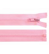 Zip kostěný 30cm  světlý  růžový