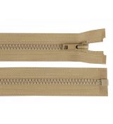 Zip kostěný 30cm béžový tmavý