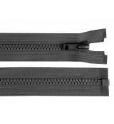 Zip kostěný 30cm tmavě šedý