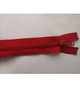 Zip kostěný 30cm červený