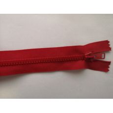Zip kostěný 30cm červený