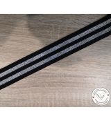 Pruženka se dvěma stříbrnými pruhy 40mm
