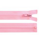 Zip kostěný 35cm  světlý  růžový