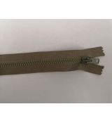 Zip kostěný 35cm  světlý khaki