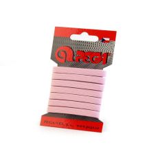 Prádlová pruženka na kartě šíře 7 mm světle růžová