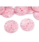 Knoflík perleťový velikost 60" růžová