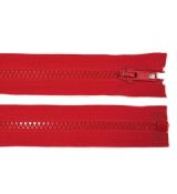 Zip kostěný 25cm  červený