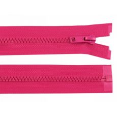 Zip kostěný 25cm  amarantový