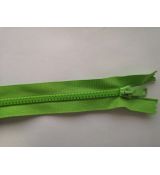 Zip kostěný 25cm  světle zelený