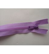 Zip kostěný 25cm světle fialový- lila