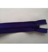 Zip kostěný 20cm tmavě fialový 
