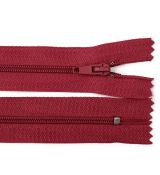 Zip spirálový 40cm bordo