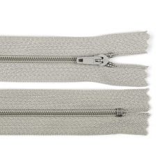 Zip spirálový 40cm světle šedý