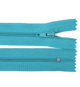 Zip spirálový 30cm tyrkysový 