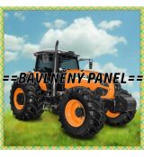 Traktor oranžový ST MAX 180 úplet 39x38cm